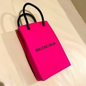 Balenciaga Crossbody Shopping Phone Holder Bag